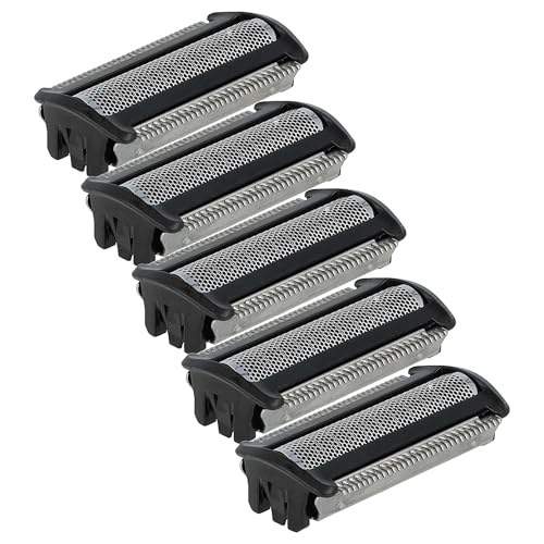 vhbw 5x Ersatz-Scherköpfe kompatibel mit Philips BodyGroom S3000 BG30xx, BG3010 Elektrorasierer, Schwarz Silber