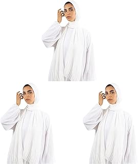 سكارف شيفون بكسرات للنساء من لو فوال، كشمير، اوف وايت، مقاس واحد