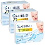 Narhinel Aspiratore Nasale Soft per Neonati e Bambini, Aiuta a Liberare il Nasino, Rimuovendo Delicatamente le Secrezioni Nasali, con 42 Ricambi Soft