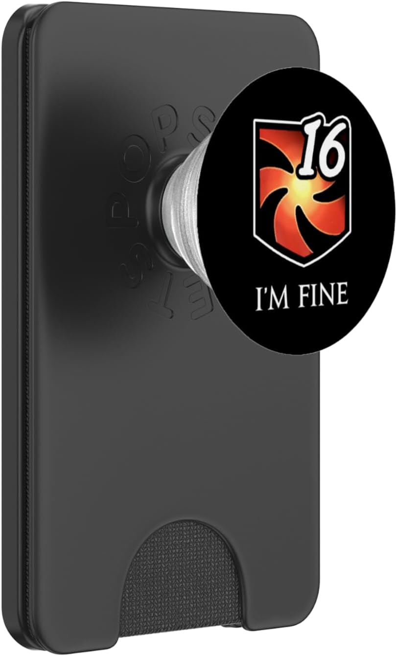 I'm fine - Vulnerability Stacks Fantasy MMORPG PopSockets PopGrip for MagSafe