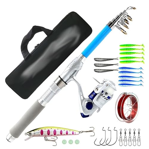 RTFJVXVZ Luya Fishing Gear Set Rod Wheel Line Combination