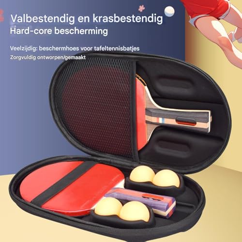 Funda de tenis de mesa dura y portátil organizador de palas para el gimnasio 2