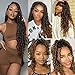Passion Twist Crochet Hair 10 inch 7 Packs Pre-twisted Passion Twist Hair, Pre Looped Boho Crochet Yanky Twists Hair for Women Pre-twisted Yanky Twist Crochet Hair (10