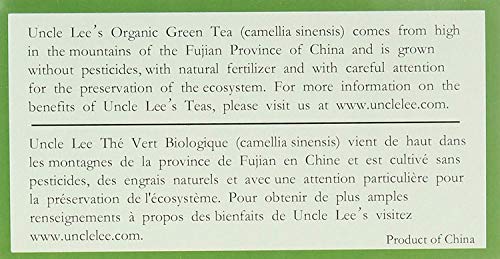 Uncle Lee's Organic Green Tea -- 100 Tea Bags Net Wt 5.64 Oz (160G) #TOP2