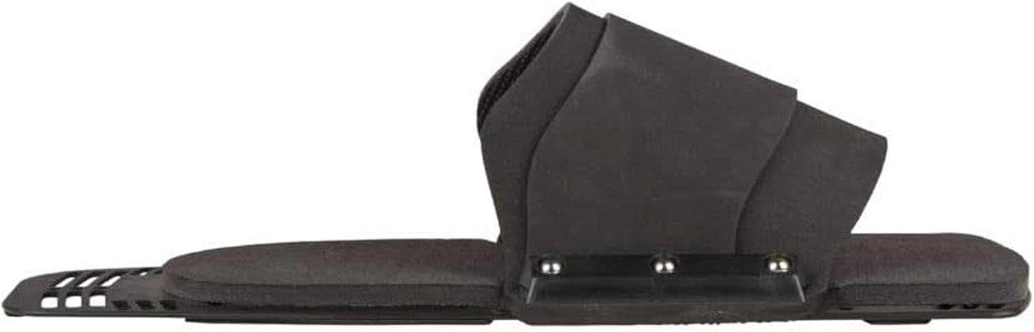 RADAR Slalom Rubber Fitted Aluminum RTP | Full Rubber Overlay, Contoured EVA Foam Footbed, Stable Aluminum Baseplate | Open-Heel Rear Toe Plate Slalom Waterski Binding