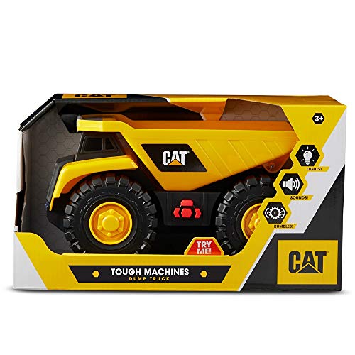 Cat Construction Tough Machines Toy Dump Truck With Lights & Sounds, Yellow #TOP3