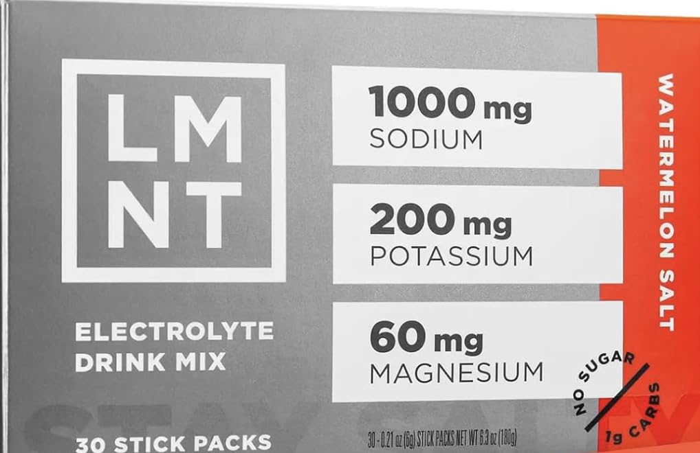 LMNT Zero Sugar Electrolytes - | Drink Mix | 30-Count (30 Count, Watermelon Salt)