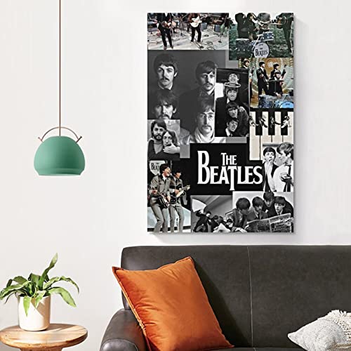 Poster décoratif sur toile du groupe Beatles – Impression sur toile – Décoration murale moderne pour chambre à coucher… - Les Beatles, Paul McCartney, John Lennon, RIngo Starr, George Harrison Poster décoratif sur toile du groupe Beatles - Impression sur toile - Décoration murale moderne pour chambre à coucher… – Image 5