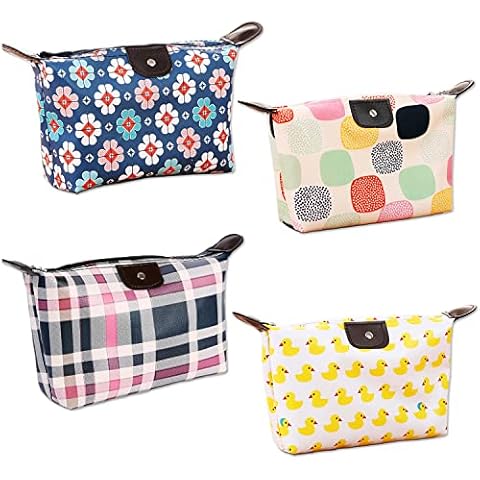 Toiletry Bags for Women,Make Up Bag Waterproof 4 Pack ,Wash Bag Travel Small Toiletries Cosmetic Pouch Makeup Bags for Women Girls Cover
