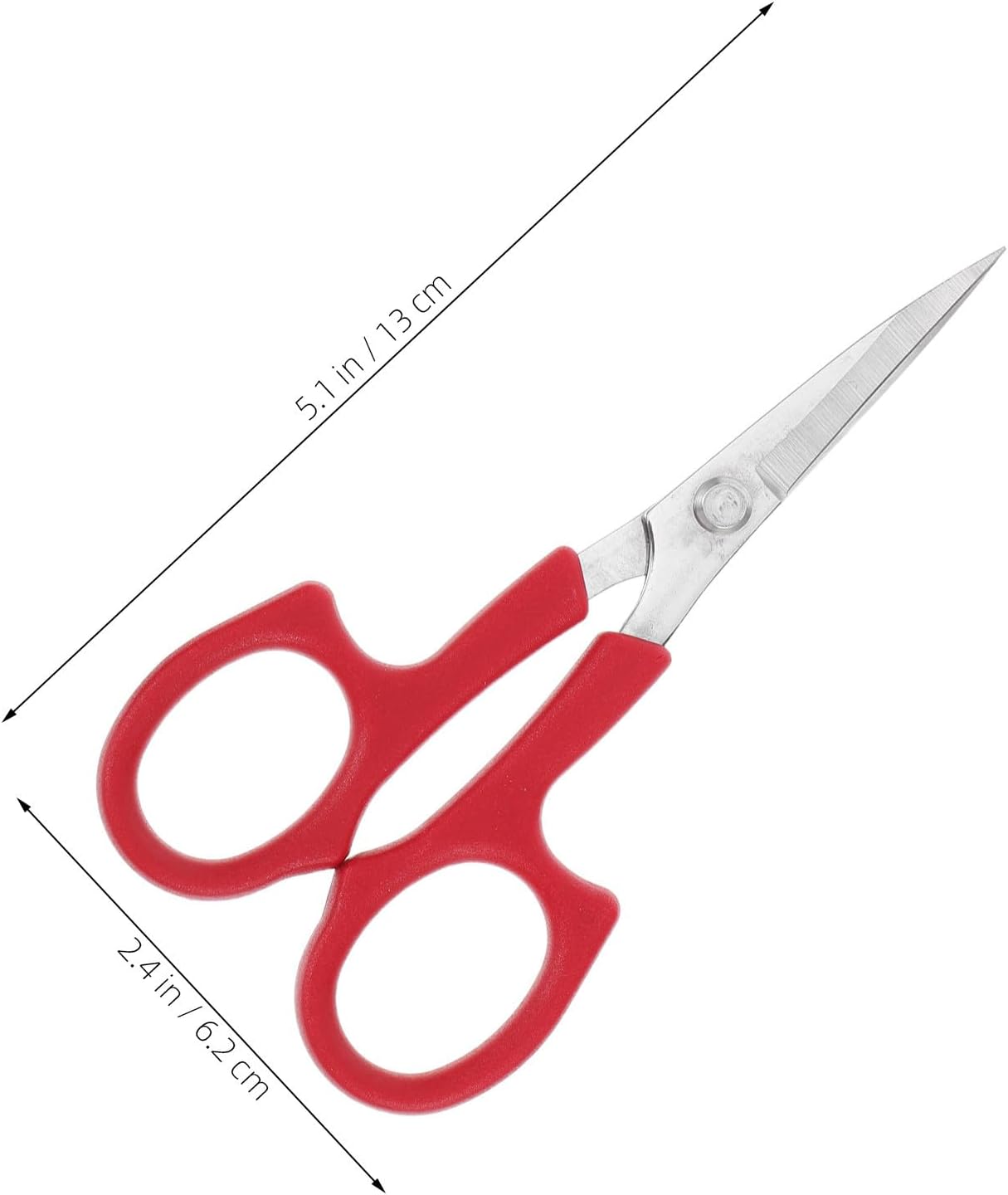 2pcs Stainless Steel Curved and Straight Eyebrow Scissors Multifunction Facial Hair Trimmer Beauty Grooming Tools for Women and Men
