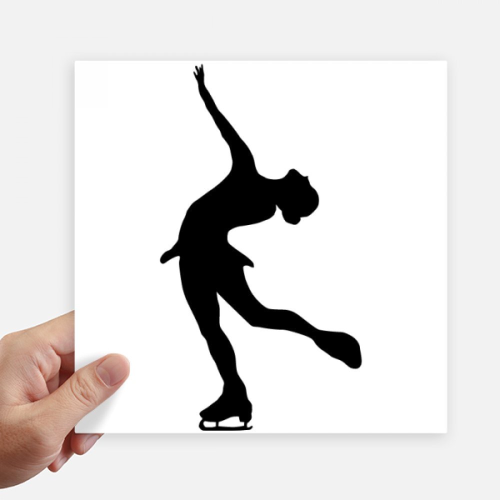 Sticker patinage grand format pour masquer rayure ordinateur