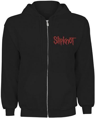 Slipknot Parte superior con capucha dientes de cráneo (pequeño) - Negro - Pequeño, Negro -