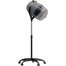 JupiterForce Professional Hooded Floor Hair Dryer 1300W Adjustable Stand Up Bonnet Hair Dryer with Rolling Wheels for Home Salon Spa Beauty Equipment Grey
