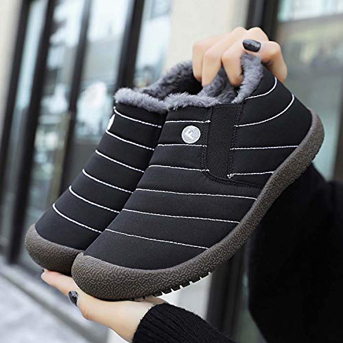 CERYTHRINA Winter Snow Ankle Boots Fur Lining Waterproof Outdoor Slip On Booties Sneakers for Women and Men4