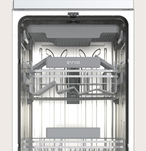 Miniatura 8 de Lavavajillas D3y Slim - 45 Cm, 11 Servicios, Clase Energética D, Diseño Slim Compacto, 6 Programas, Media Carga, Inicio Diferido, Secado Extra, Funcionamiento Silencioso Inox