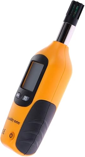 Miniatura 4 de Lancoon Medidor digital de humedad de temperatura de mano, termómetro higrómetro profesional con bombilla húmeda, punto de rocío, temperatura de