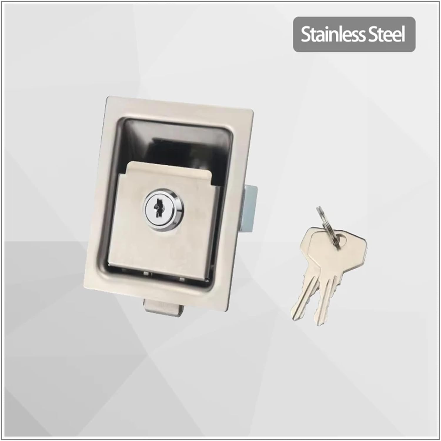 304 Stainless Steel Collision Lock Switch Cabinet Distribution Box Rv Flat 1Pcs