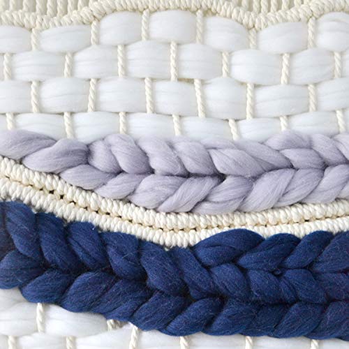 Merino Wool Roving Top - 21Um Needle Felting Diy Craft Materials (-3.5Oz) (Black-White-Gray) #TOP4