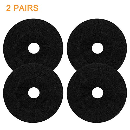 Jarmor Earpads Sweater Cover Protectors With Stretchable Knit Fabric For Beats Studio 3 / 2 Wireless/Wired Bose Qc35 25 15 Headphones And Other Headsets With 3-4 Inch Ear Cushions [ 2 Pairs ] (Black) #TOP3