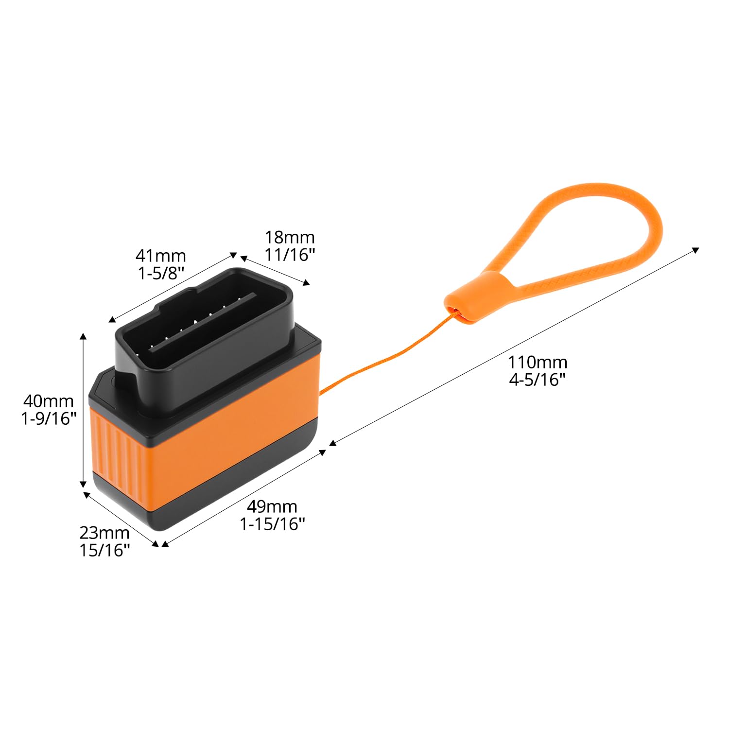QWORK OBD2 Diagnostyka, OBD2 bezprzewodowy czytnik kodów Bluetooth 5.2 i skaner diagnostyczny do samochodu, czytnik kodów usterek silnika, dla wszystkich pojazdów OBDII