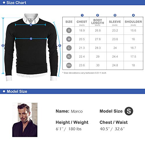 MOCOTONO Men's Long Sleeve Crew Neck Pullover Knit Sweater - Image 7