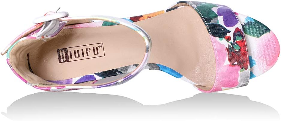 IDIFU IN5 Sabrina Platform Block Chunky High Heels Ankle Strap Heeled Sandals Sexy Wedding Party Dress Shoes for Women Open Toe Heels - Image 5