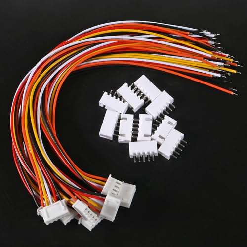 ACEIRMC 40Pairs JST-XH Connector Kit, XH 2.54mm 2/3/4/5 Pin Header Male and Female Connectors Plug Adapter with Flat Wire Cable 200mm 26AWG Compatible with JST XH (2/3/4/5P/Set) by ACEIRMC - Image 5