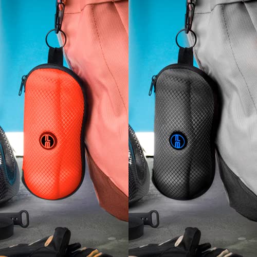 Image of BLUPOND Sunglasses Case Semi Hard EVA Shell with Metal Hanging Hook Belt Clip Sun Glasses Storage