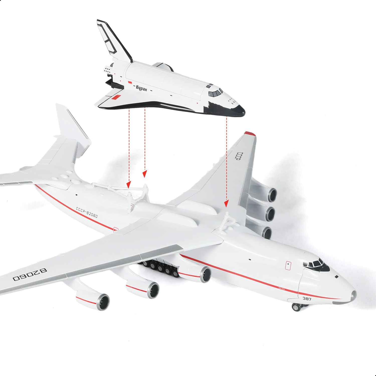 NUOTIE Antonov AN-225 Mriya 1:200 Escala 1:200 Kit de aeronave de