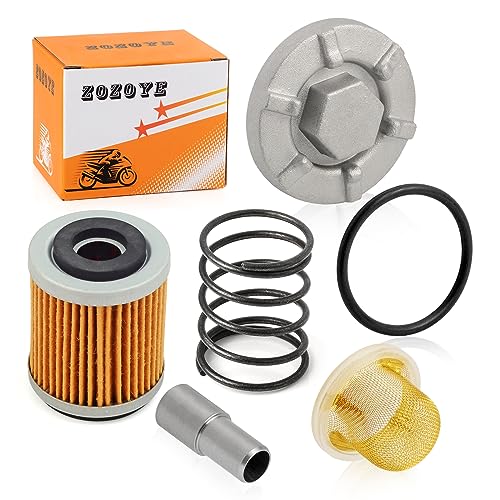 Oil Drain Plug FILTER STRAINER Spring For YAMAHA Raptor Warrior 350 Big Bear 350 400 Wolverine 350 Moto 4 YFM350ER 51Y-13411-00-00 4HC-15351-00-00