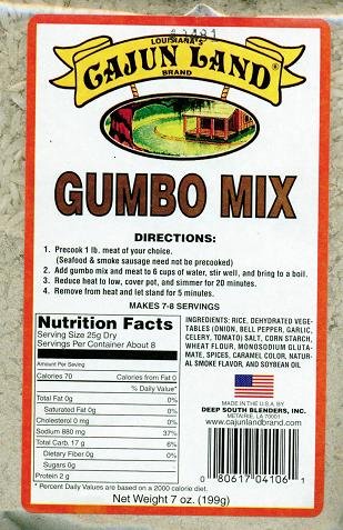 Cajun Land Gumbo Mix with Rice ( 5 Pack)
