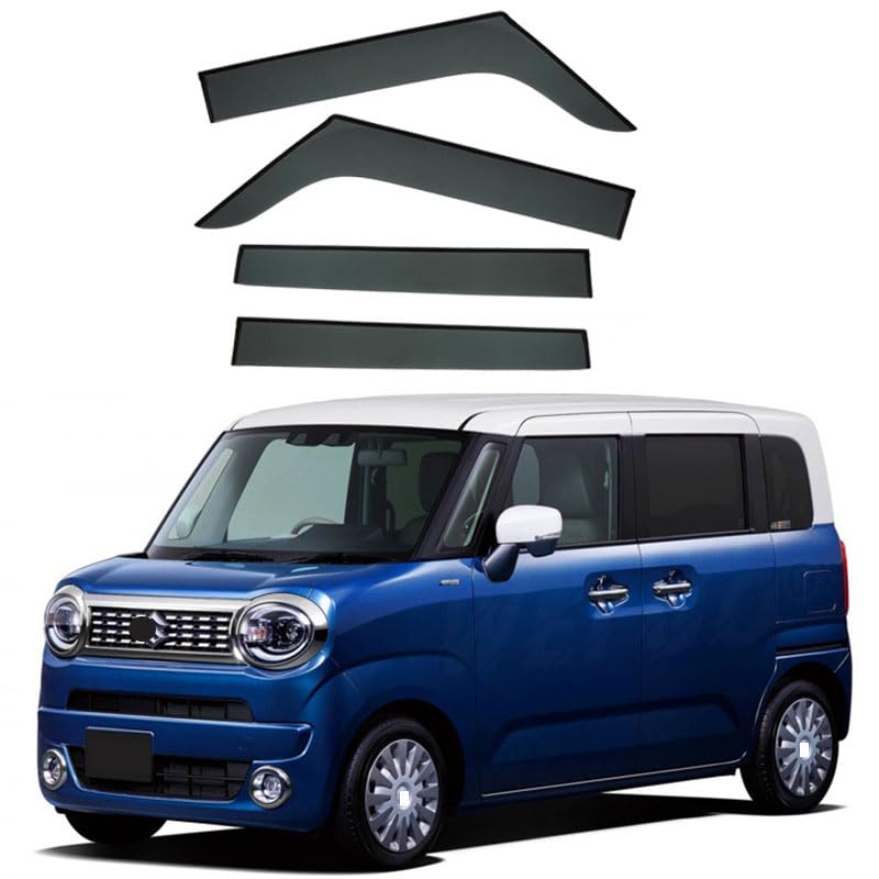Déflecteurs de vent de voiture anti-buée et pluie pour Suzuki Wagon R Smile