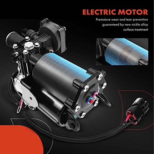 A-Premium Air Suspension Compressor Compatible With Land Rover Lr3 2005-2009, Lr4 2010-2014, Range Rover Sport 2006-2014, Replace# Rqg500150, 6H2219G525Be #TOP3