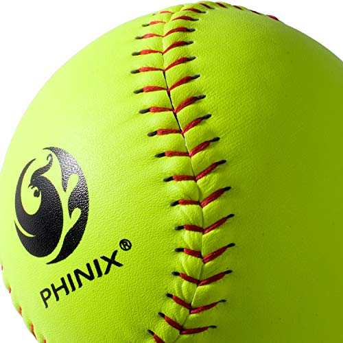 Phinix Slow Pitch Softballs Official Size And Weight Professional Quality Practice Competitions (Pxs1201-One Dozen) #TOP2