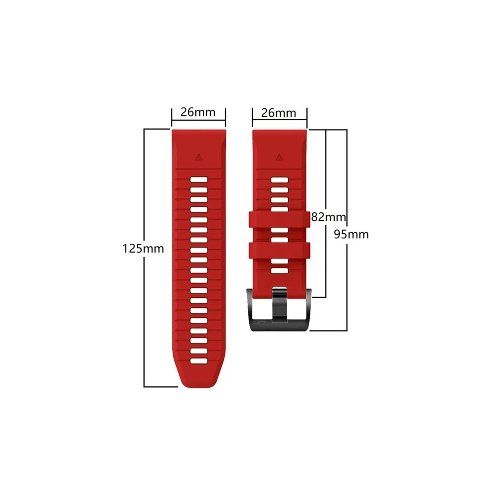 Bracelet de montre en silicone 26mm 22mm Compatible avec Garmin Fenix ​​7X 7 6 6X Pro 5 5X Plus/Epix/Gen 2