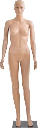 Maniquí de cuerpo completo, maniquí femenino de 69 pulgadas, maniquí de costura ajustable para exhibición de ropa, maniquí realista con soporte,
