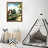 DIY Diamond Painting - Elk in The Creek Diamond Painting Kits, for Beginners Full Diamond Round Crystal Craft Vertical Dining Room Decoration Wall Decoration, Gifts for Friends 16X24 Inch #3