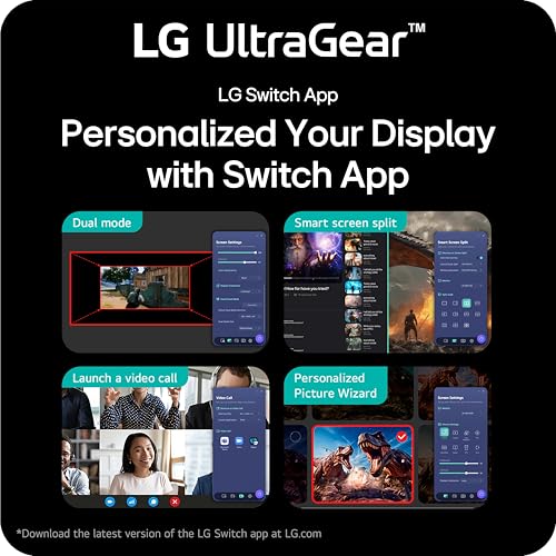 LG 27G61ZB-B 27-inch Ultragear QHD (2560 x 1440) IPS Gaming Monitor, 200Hz, 1ms, AMD FreeSync Premium, HDR10, Switch, HDMI, DisplayPort, Tilt/Height/Swivel/Pivot Adjustable Stand, Black - Image 6