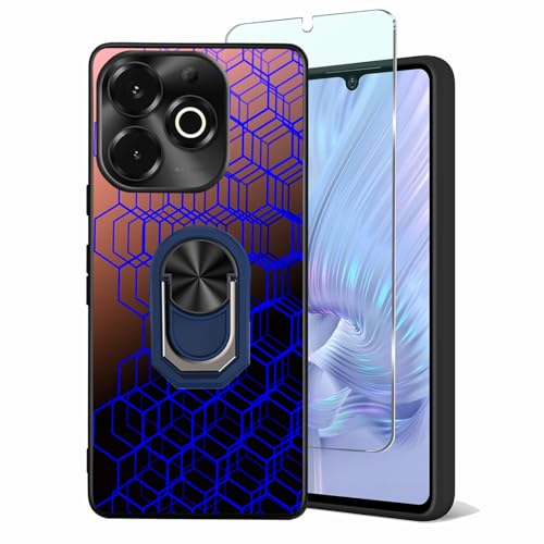 Coque UMIDIGI G9x anti-chute avec anneau de maintien et film écran