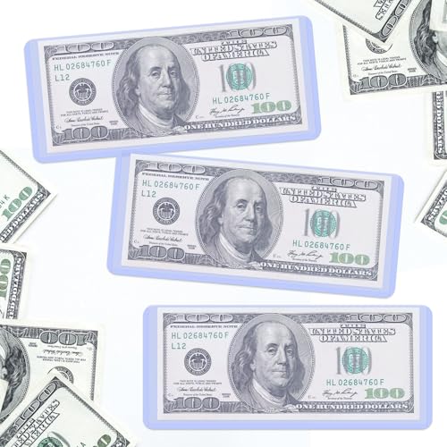 32 Fundas Transparentes para Billetes 6.8x2.9 Pulgadas miniatura 6