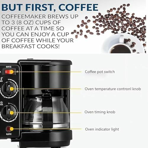 Machine de petit-déjeuner 3 en 1 idéale pour studio et kitchenette