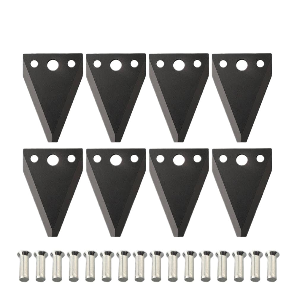 Kit Barra Falciante Falciante con 8 Coltelli E 16 Rivetti Compatibile con Trailblazer GWP406732 GWP406657