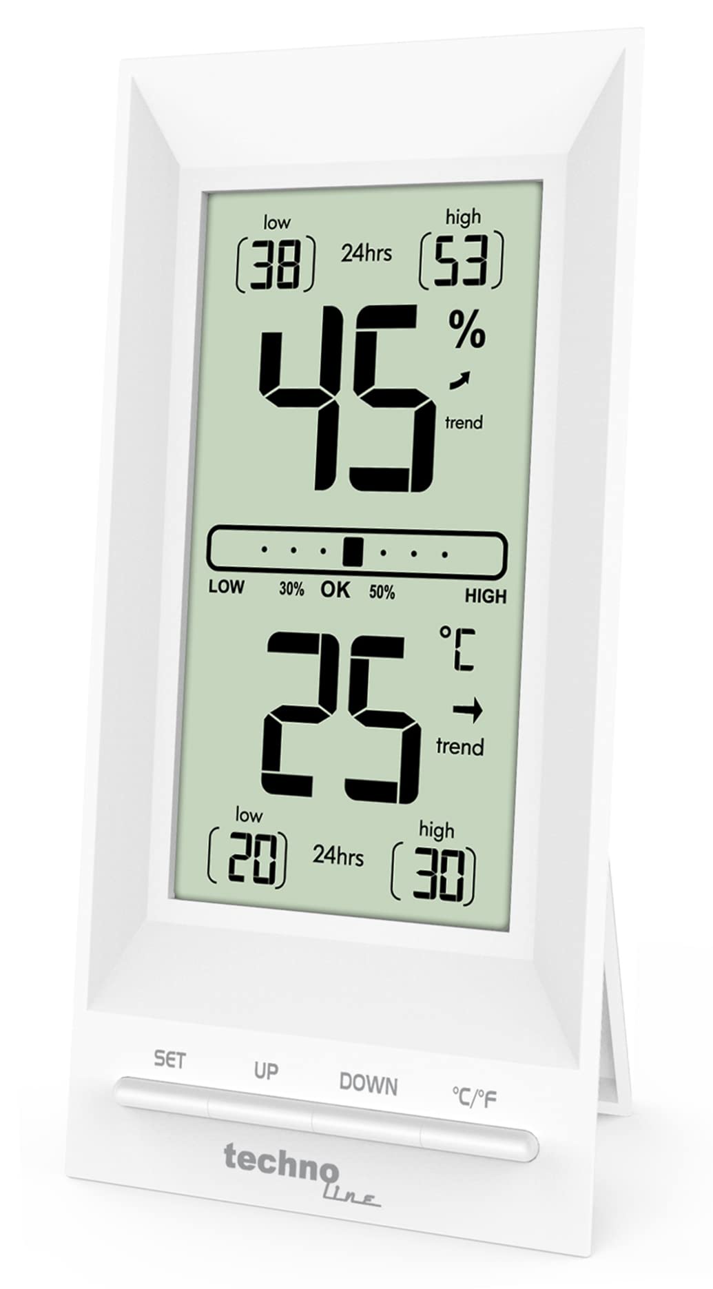 Termometr WS9129, termo-higrometr, temperatura, wilgotność, wskaźnik komfortu w pomieszczeniu, funkcja kalibracji