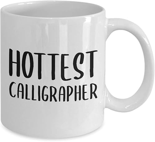 Miniatura 2 de Gifts for Hottest Calligrapher Coffee Mug Tea Cup - Calligraphy Hobby Lettering Design Artist Calligraphic Lover Funny Cute Gag Appreciation Idea