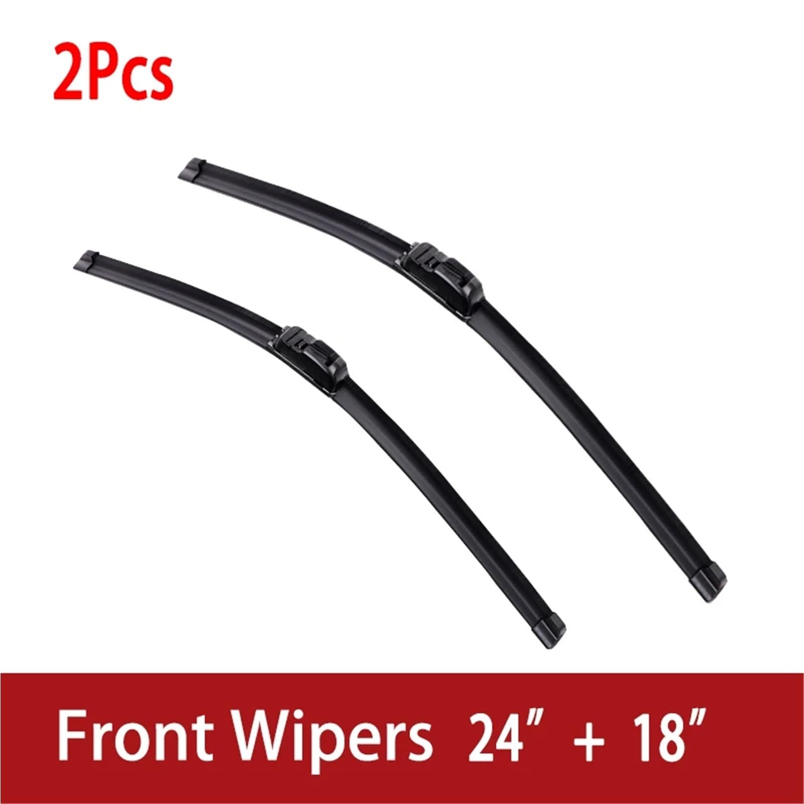 Limpiaparabrisas Delantero Para Coche Compatible Con Hyundai Para I30 2007-2010 Limpiaparabrisas De Coche Limpiaparabrisas Sin Hueso De Goma Suave Para Tipo U Automotriz Silencioso HD 24"+18"