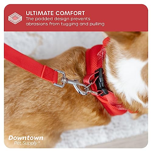 Downtown Pet Supply Step In Dog Harness For Small Dogs No Pull, Small, Red - Adjustable Harness With Padded Mesh Fabric And Reflective Trim - Buckle Strap Harness For Dogs #TOP5