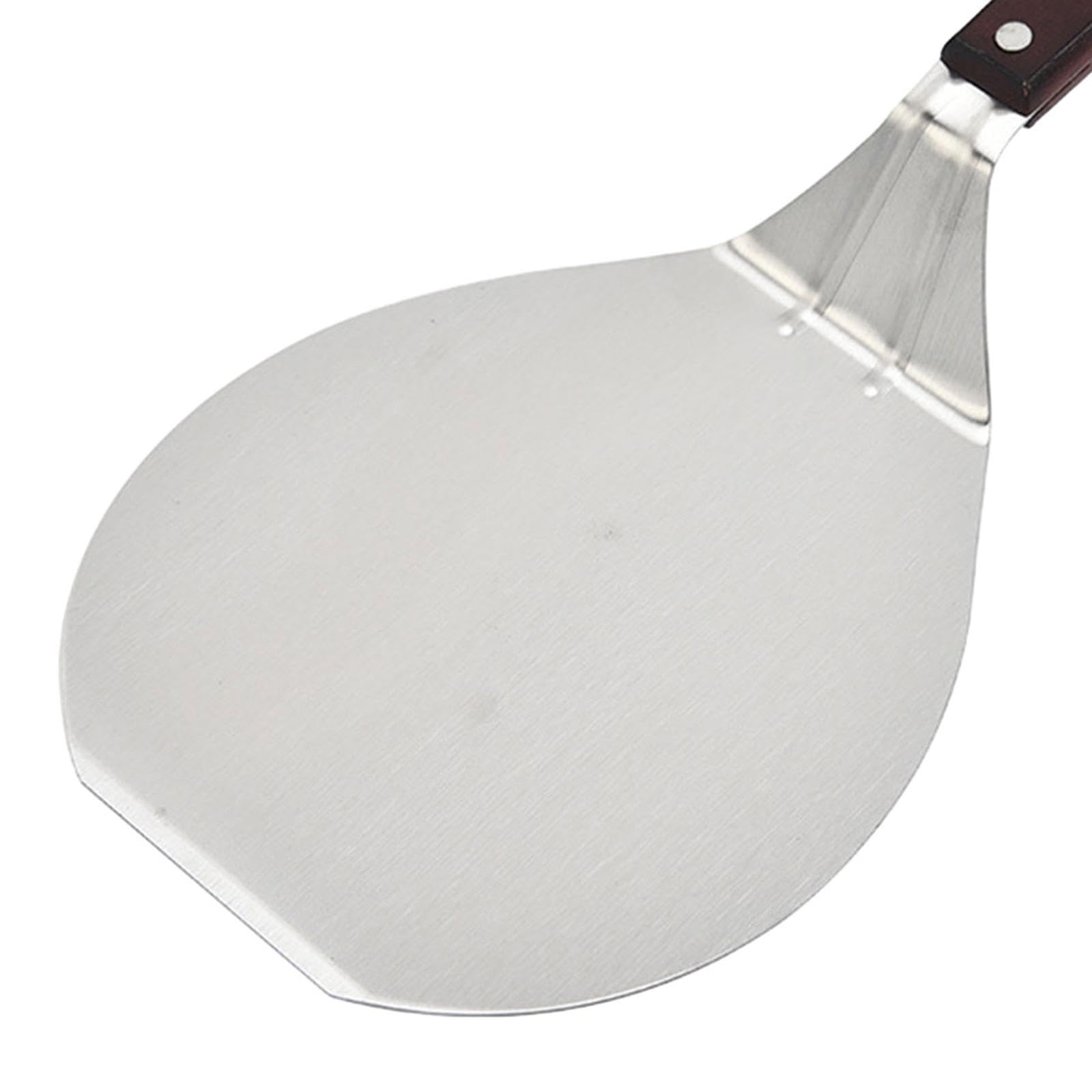 6 Teiliges Pizzaschaufel Set, Pizzaschieber Aus Edelstahl mit Holzgriff, Backzubehör, Küchenhelfer, 3 Stück