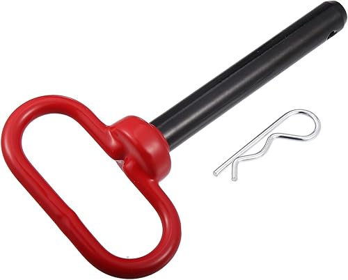 X AUTOHAUX Pasador y clip de enganche de remolque de 58 x 4 pulgadas para cortacésped, remolque, carga, barco, camión, bicicleta, tractor, pasadores