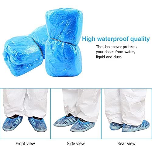 Image of Sky-Shoe Cover Refills, Shoe Covers with Clip for Shoe Cover Dispenser Machine- O Type Design, Blue) Pack of (1500)