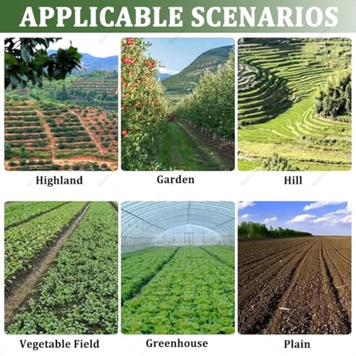 Quixnova Semoir Manuel pour légumes, semoir à maïs et soja à 1/2/3/4/5/6 Rangs, espacement réglable Entre Les Plants et Les Rangs pour la Plantation de poireaux, d'épinards et de Carottes 2Row – vue 2